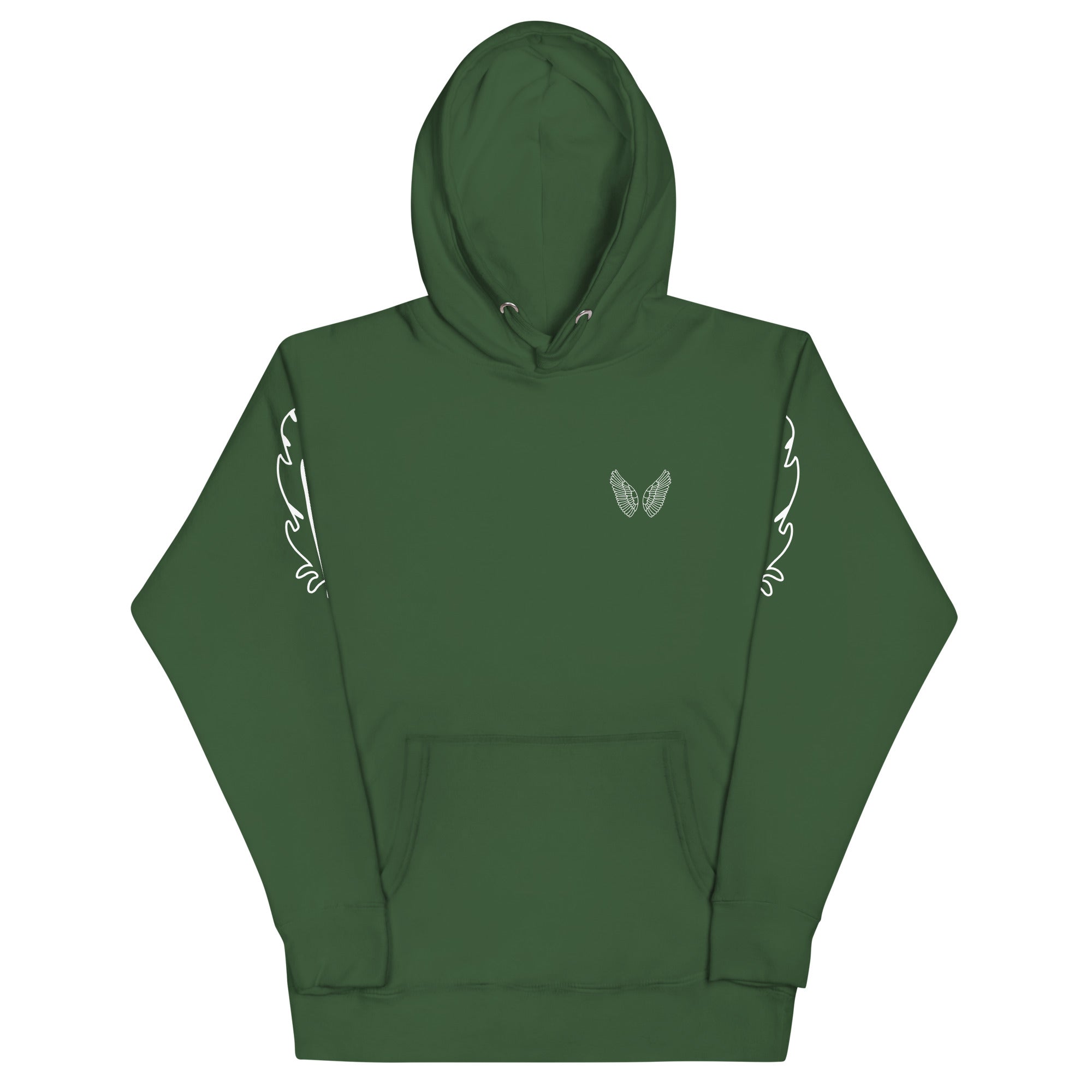 Melivero Premium Hoodie – Unisex Kapuzenpullover mit Beuteltasche Waldgrün Melivero