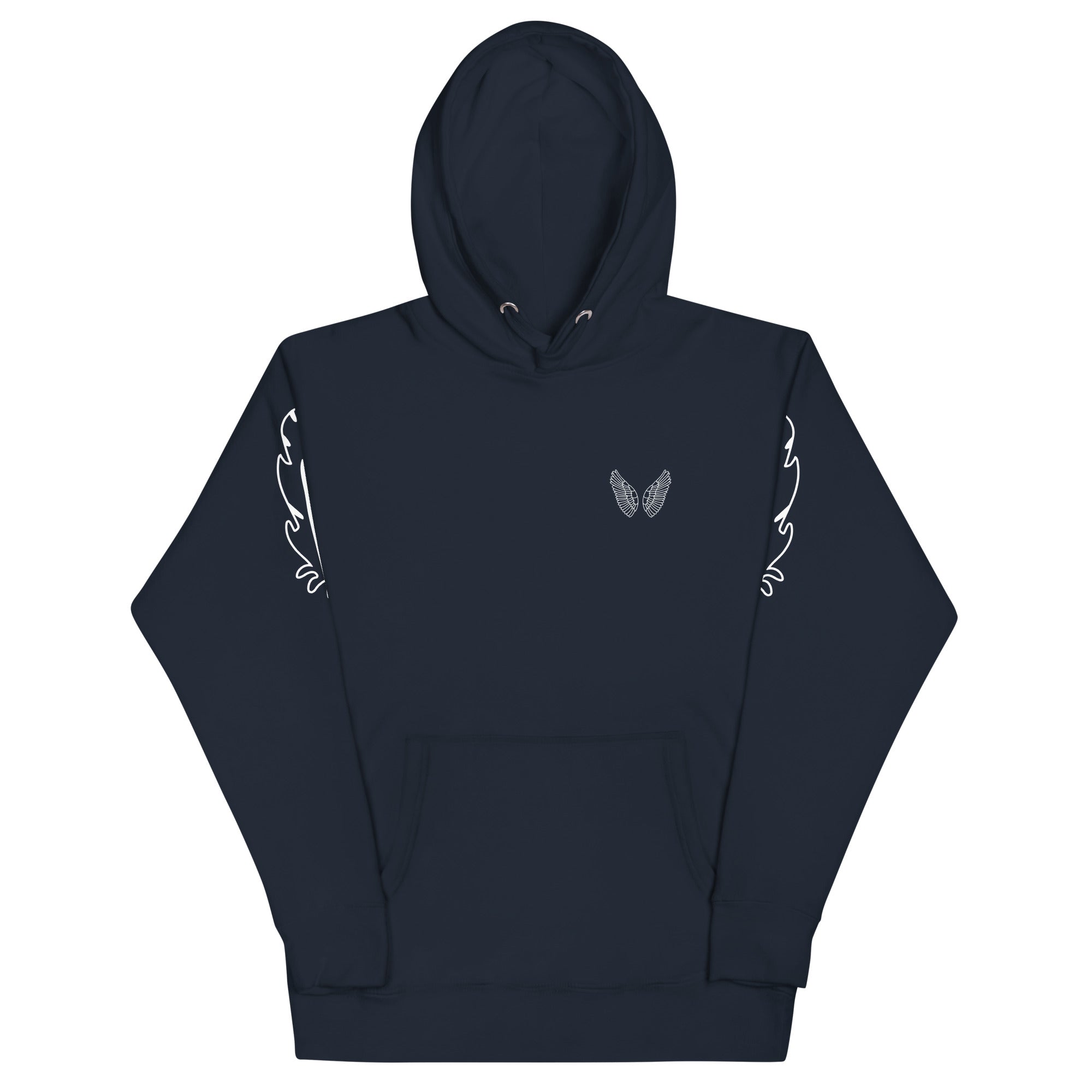 Melivero Premium Hoodie – Unisex Kapuzenpullover mit Beuteltasche Navy Blazer Melivero