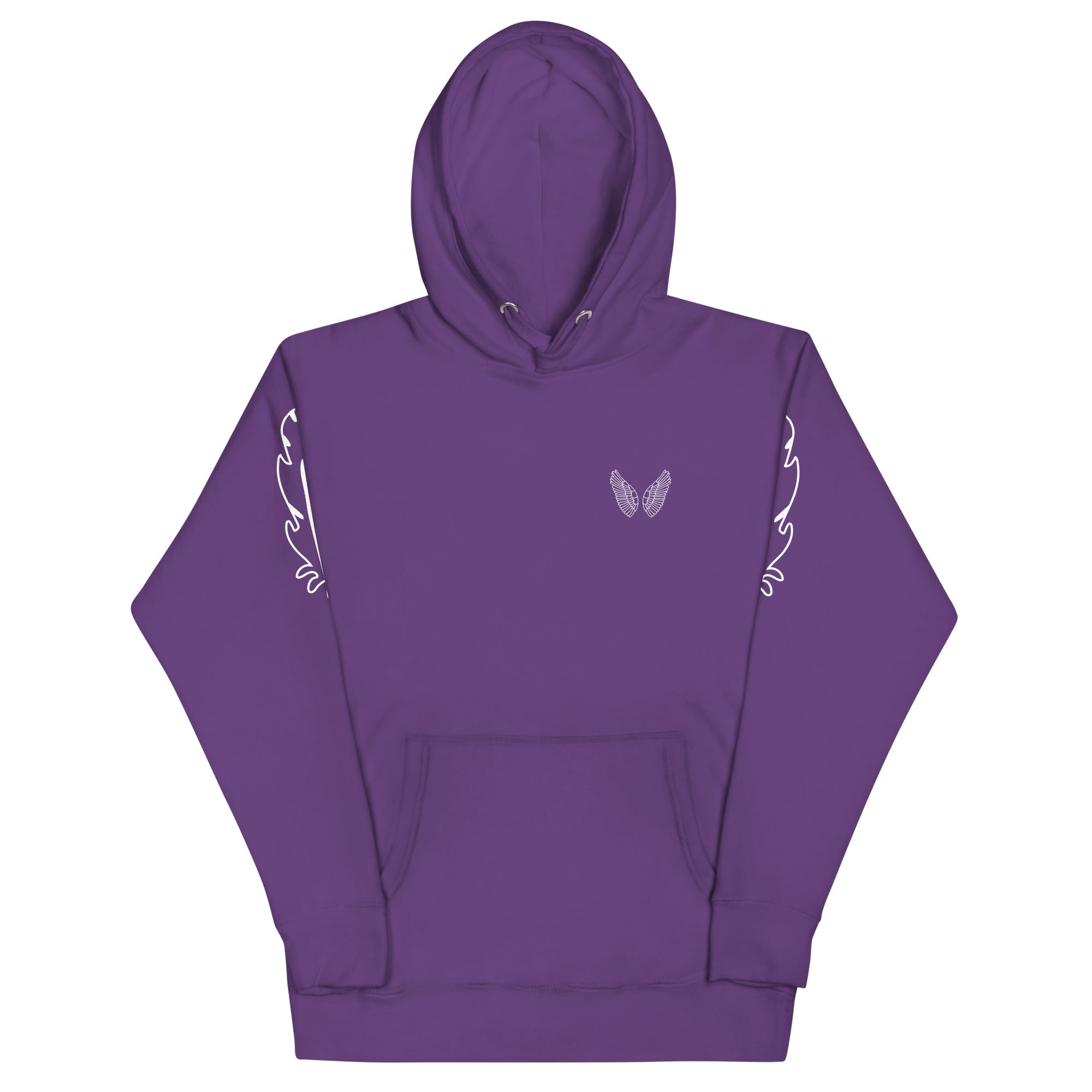Melivero Premium Hoodie – Unisex Kapuzenpullover mit Beuteltasche Lila Melivero