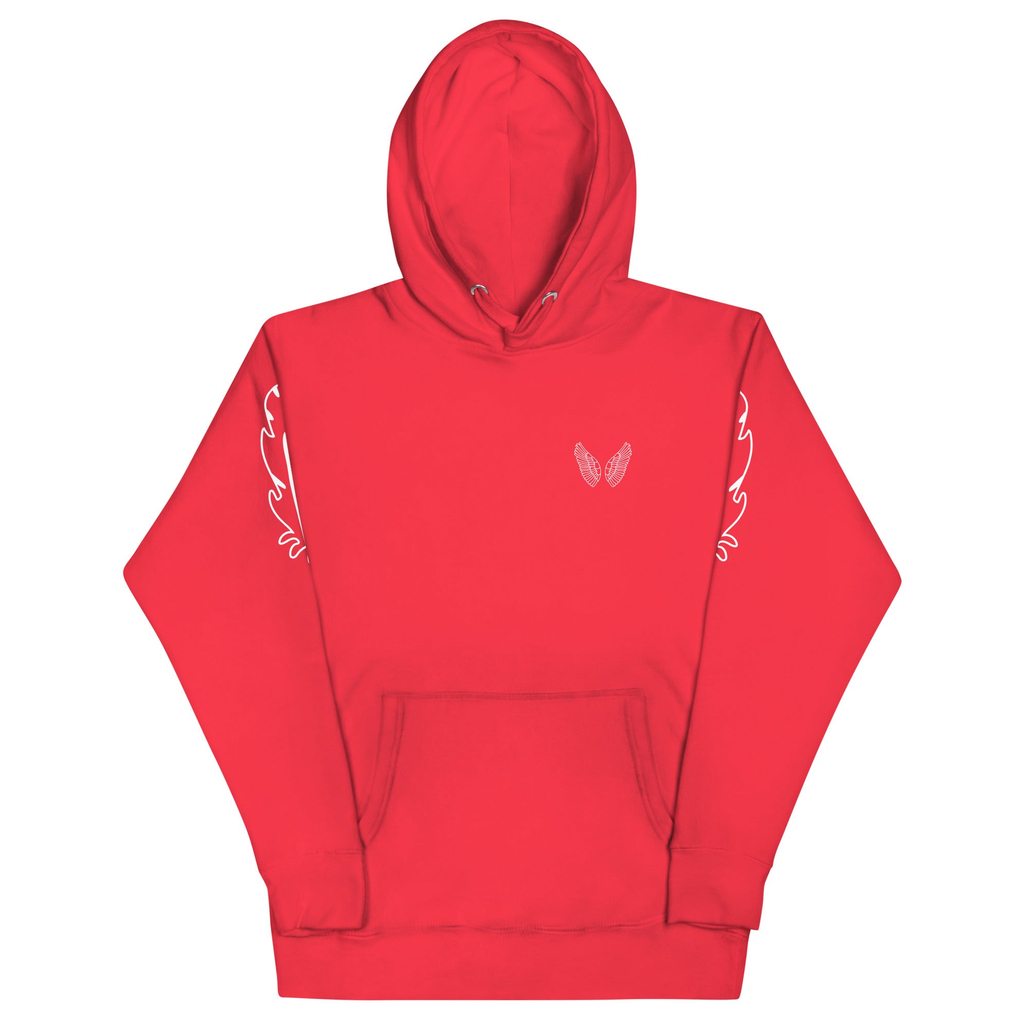 Melivero Premium Hoodie – Unisex Kapuzenpullover mit Beuteltasche Team Red Melivero