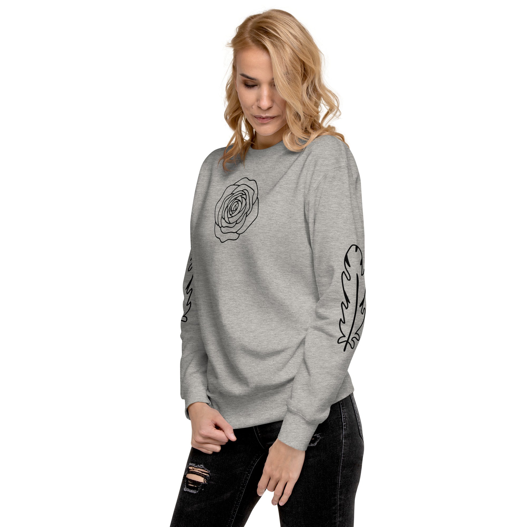 Premium Unisex Sweatshirt – Weicher Rundhals Pullover für Damen & Herren | Melivero Carbon Grey Melivero