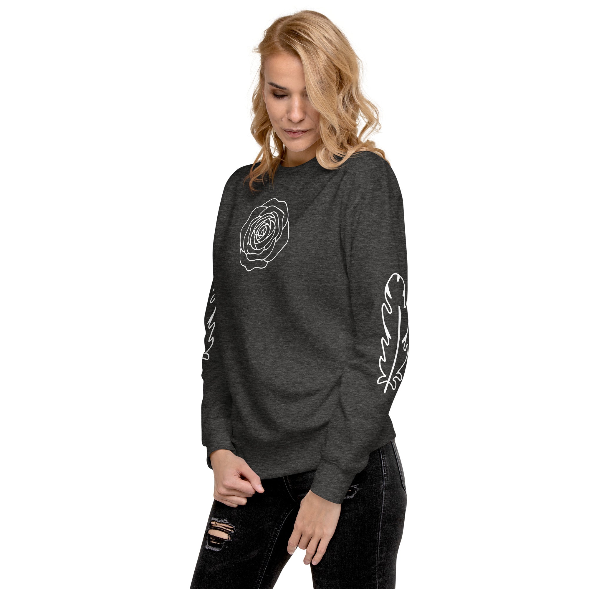 Premium Unisex Pullover – Weicher Baumwoll-Sweatshirt für Damen & Herren | Melivero Charcoal Heather Melivero
