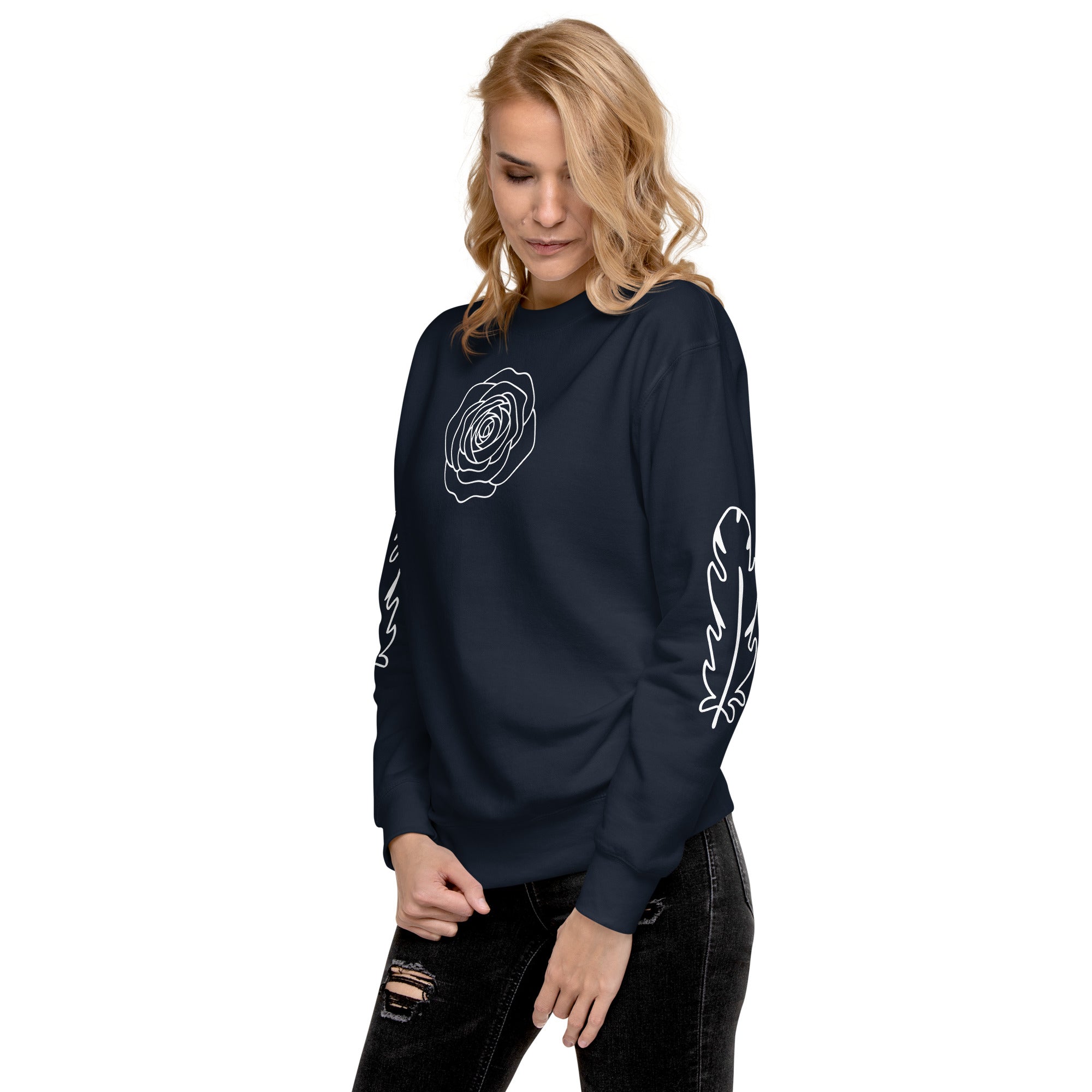 Premium Unisex Pullover – Weicher Baumwoll-Sweatshirt für Damen & Herren | Melivero Navy Blazer Melivero