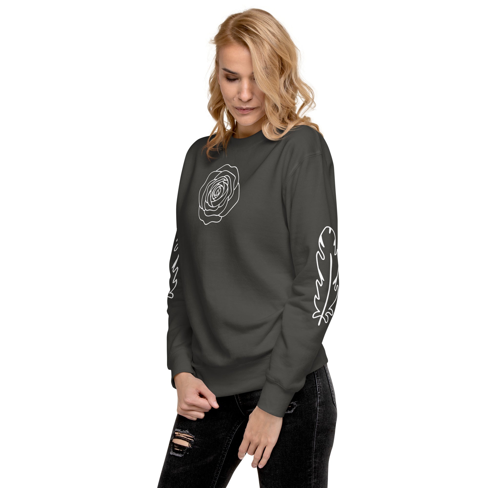 Premium Unisex Pullover – Weicher Baumwoll-Sweatshirt für Damen & Herren | Melivero Vintage Schwarz Melivero