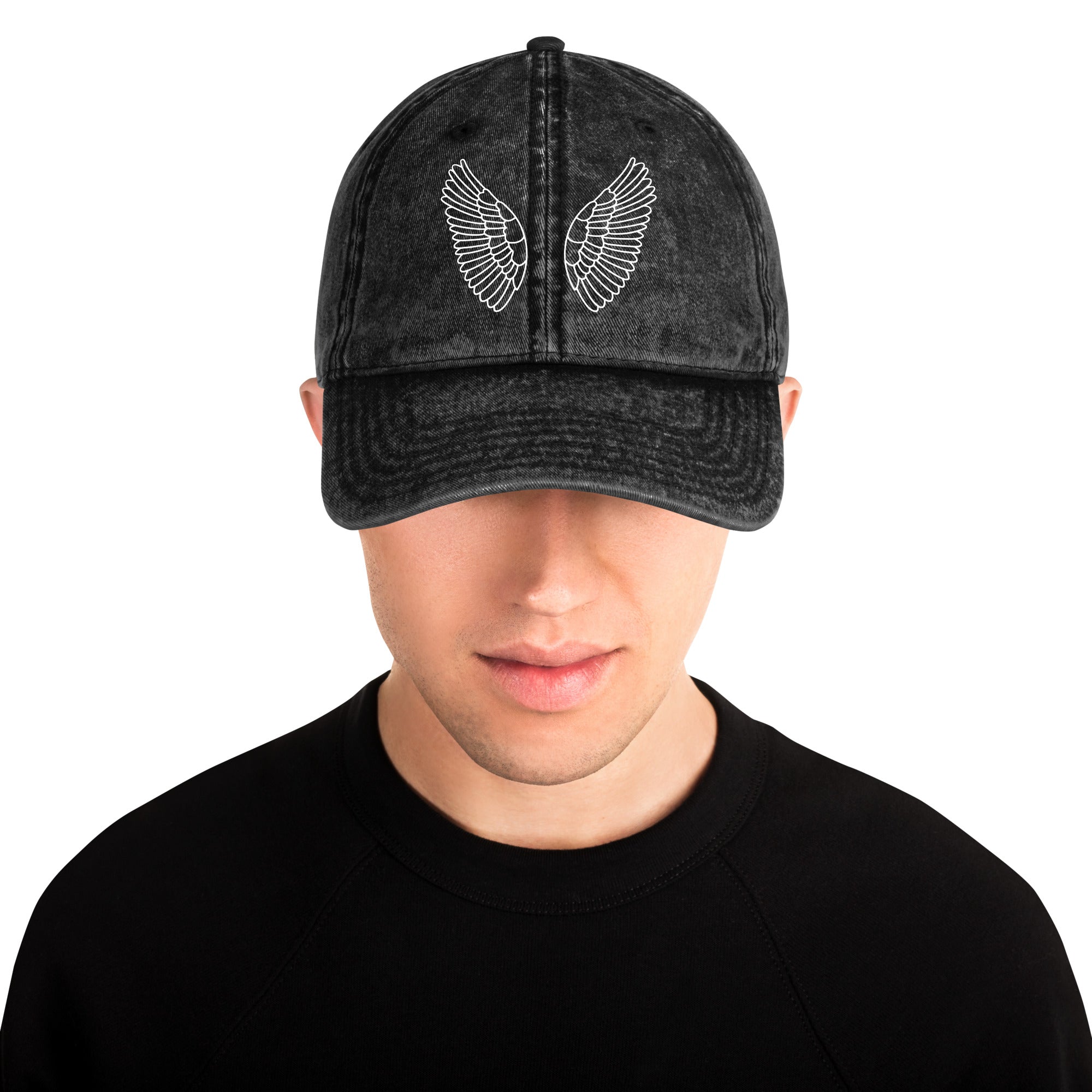 Vintage Baumwoll-Cord Cap | Bestickte Dad Hat in 4 Farben Schwarz Melivero