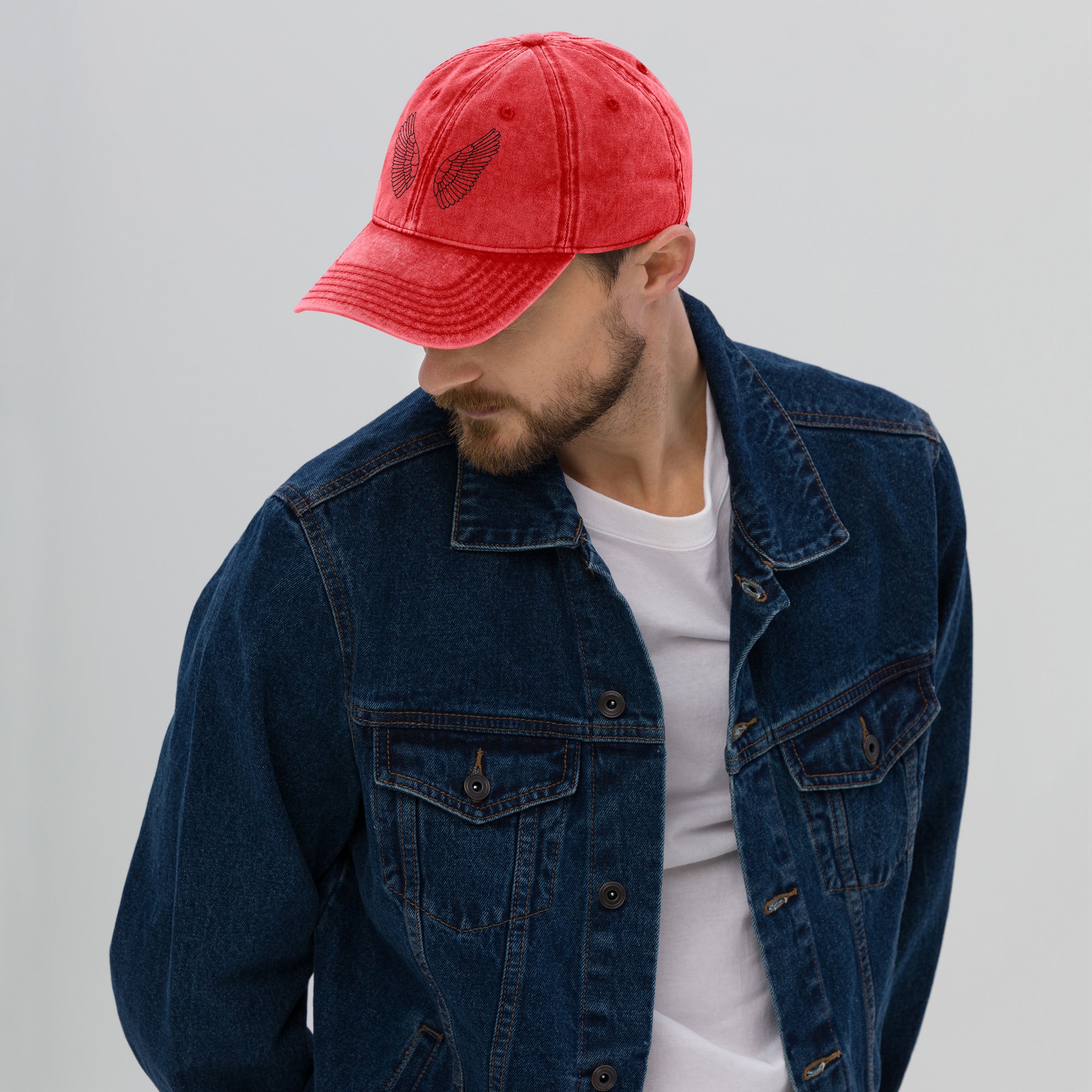 Melivero Dad Hat Vintage – 100% Baumwollcord | Unisex Cap One Size | Rot Pink Grau Melivero