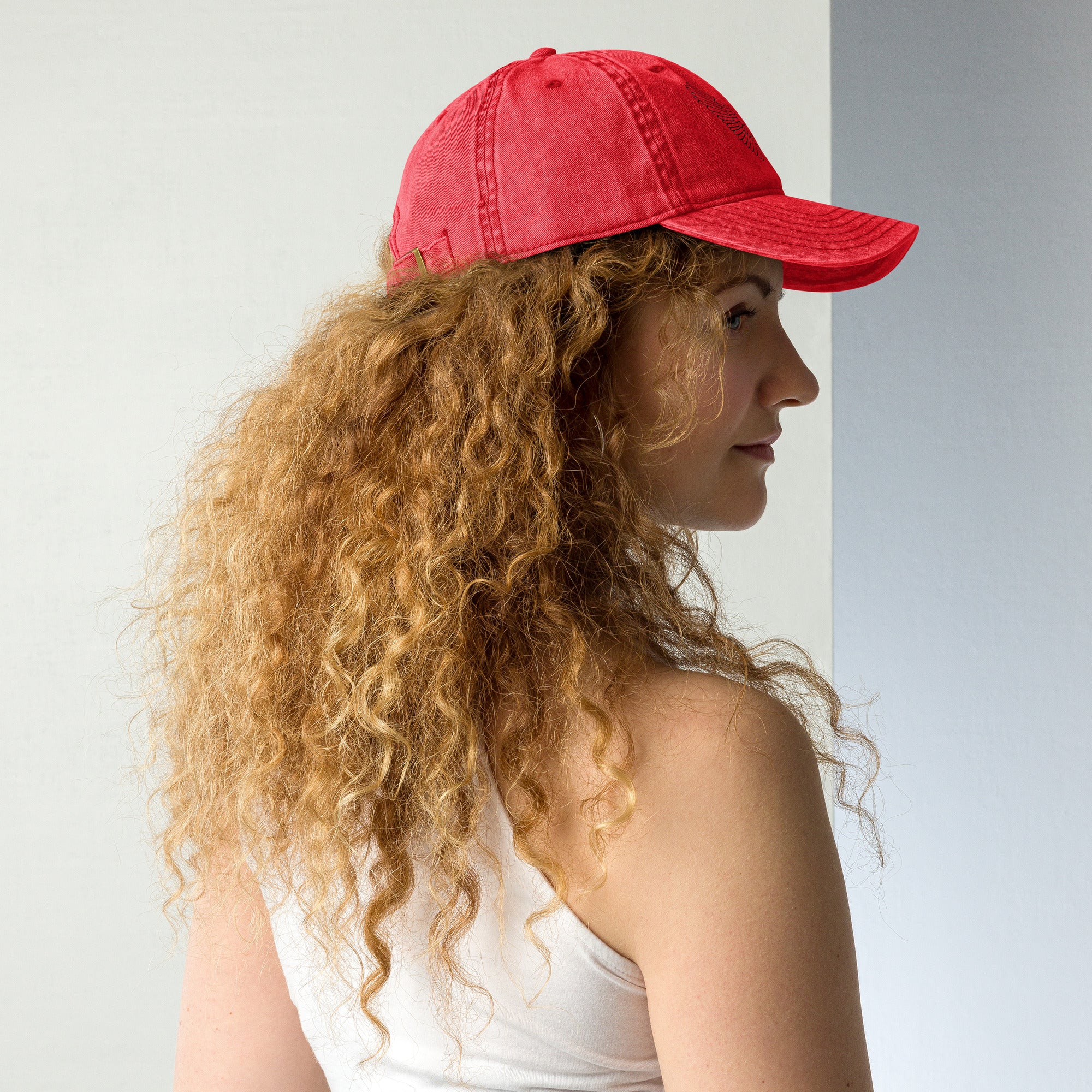 Melivero Dad Hat Vintage – 100% Baumwollcord | Unisex Cap One Size | Rot Pink Grau Melivero
